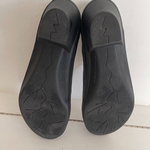 Romika Black Leather Comfort Slip On Shoes Heel Women Size 42- 11 US - Picture 3 of 3